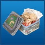 Wrigley Field cookie tin