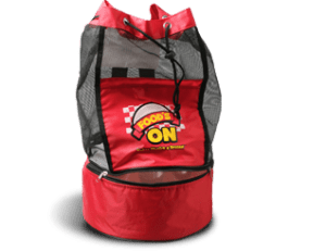 Foods on backpack picnic set