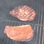 Ribeyes on the grill