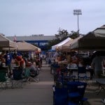 Tailgating at Omaha Rosenblatt Stadium for the 2010 College World Series