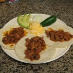 Carne de Albanil 3 Tacos