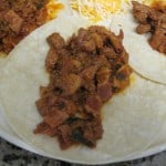 Carne de Albanil taco