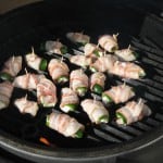 Bacon Wrapped Jalapeno Poppers on Grill