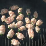 Bacon Wrapped Jalapeno Poppers on Grill