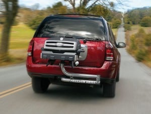 Freedom Grill Tailgating Grill on Car