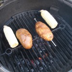 Spud Spikes on Grill