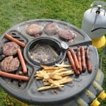 Blacktop 360 Grill-Fryer all four in use