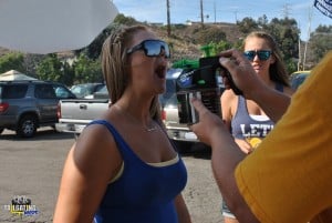 Charger Fan Doing Kamikaze Shot