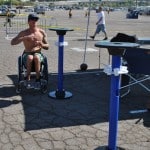 Jeremy trying his hand at Hi-Tops