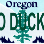Go Ducks tailgate tag