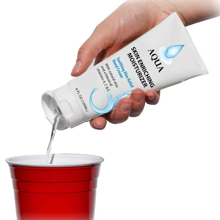 Lotion Flask Pouring