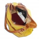 Lotion Flask in woman's purse