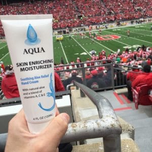 Lotion flask Ohio State
