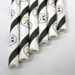 Pittsburgh Steelers paper drinking straw