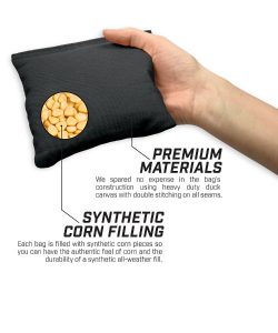 Cornhole Bag showing insides
